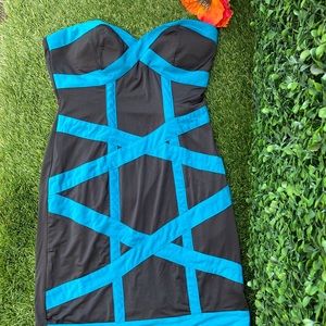 Rampage dress Velvet Strapless Mini